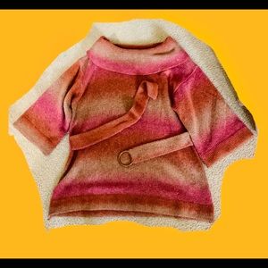 RXB XL women’s gradient sweater with belt tie